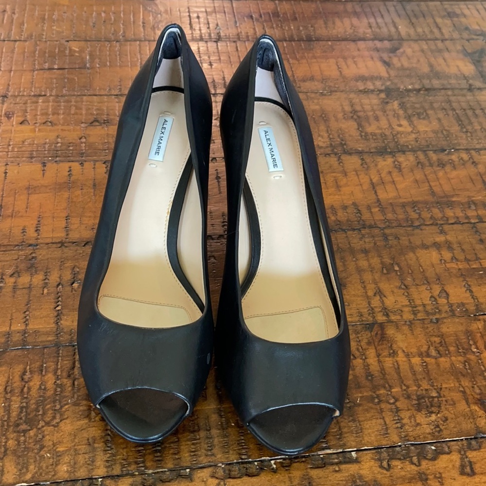 Alex Marie Peep Toe Heels 9W